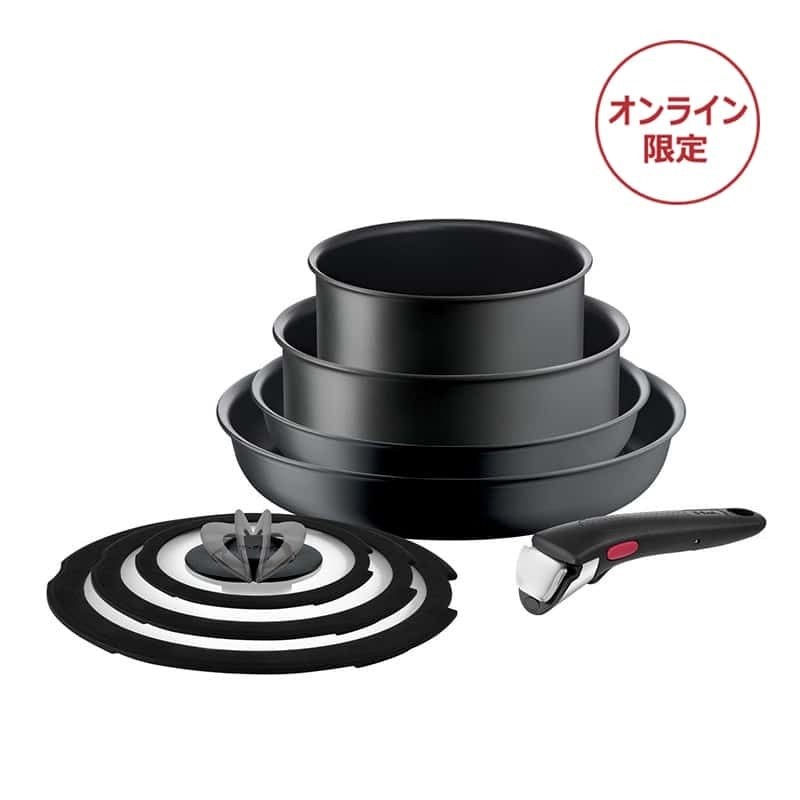 【T-fal】インジニオ・ネオ IHチャコールグレー セット8